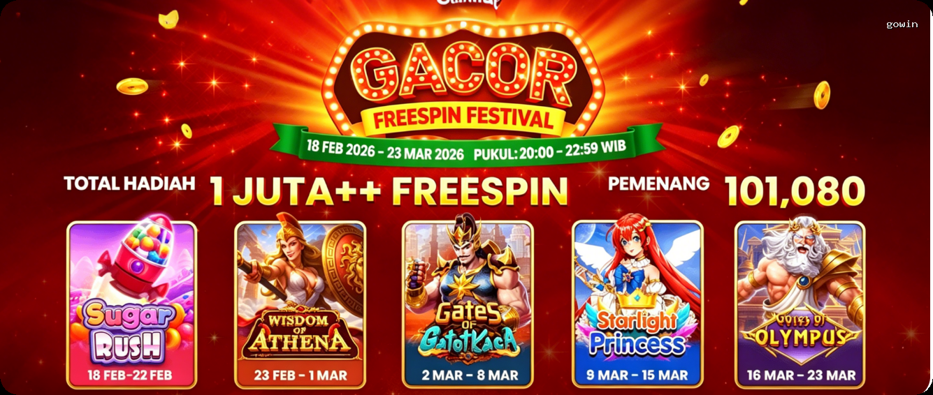 Login gowin Sekarang Bonus Melimpah